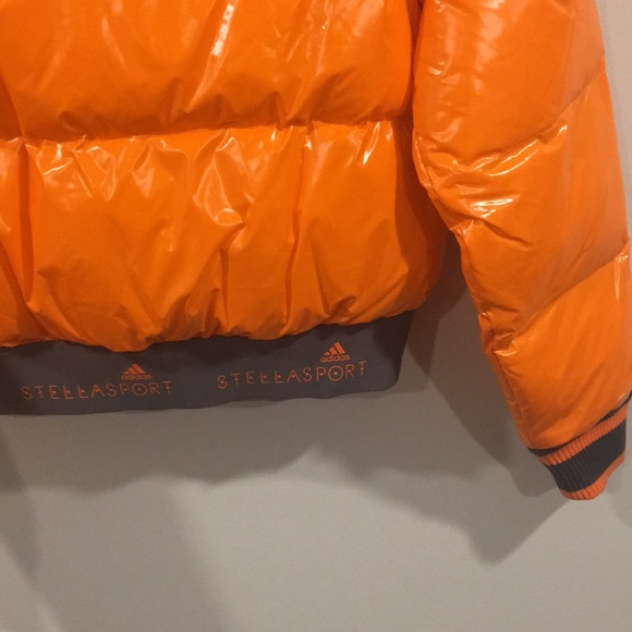 ADIDAS Women’s Stella Sport ORANGE Puffer Jacket - Picture 8 of 8